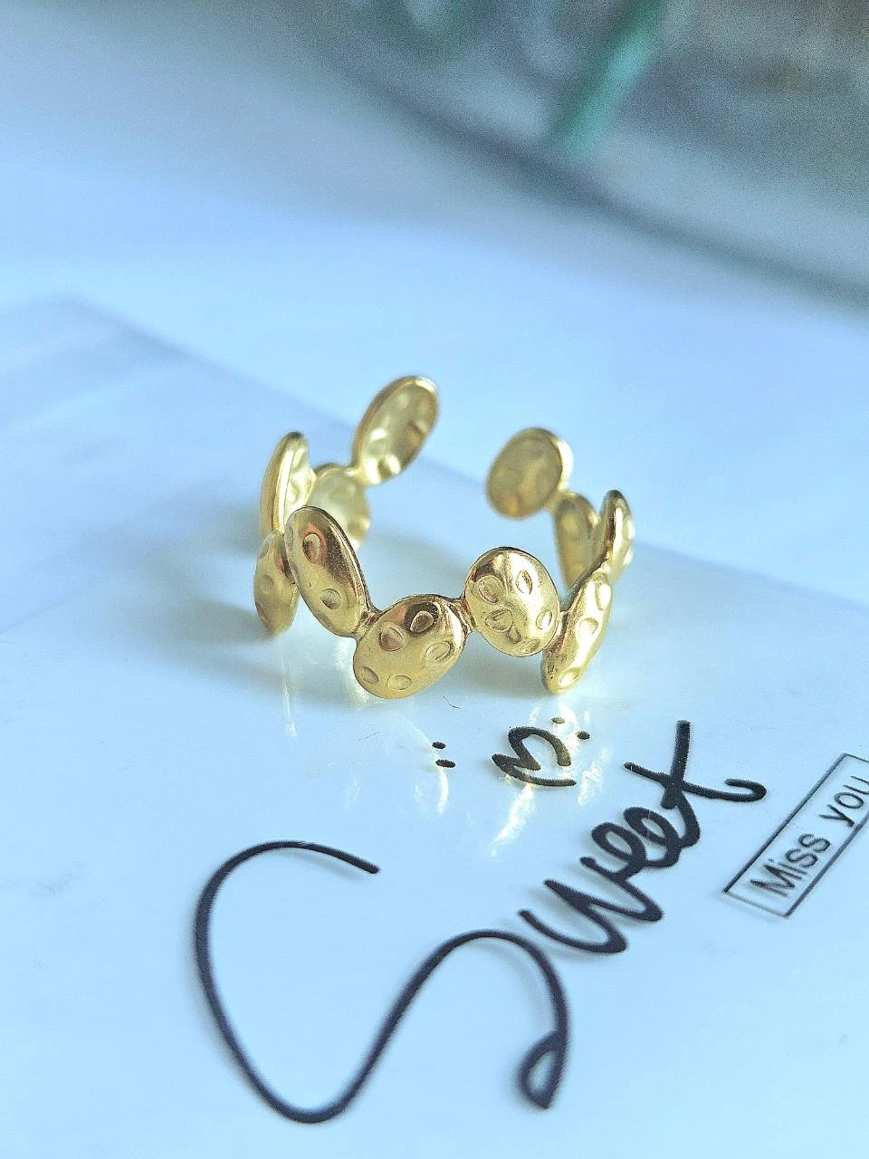 Bague en acier inoxydable tendance – photo 4